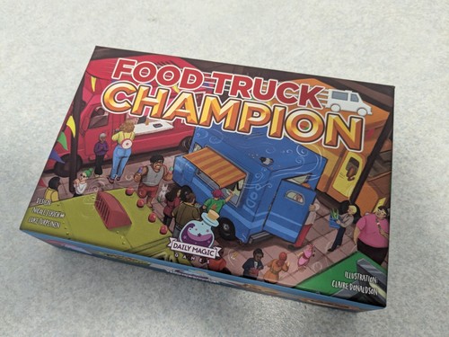 Food truck champion card - truck,