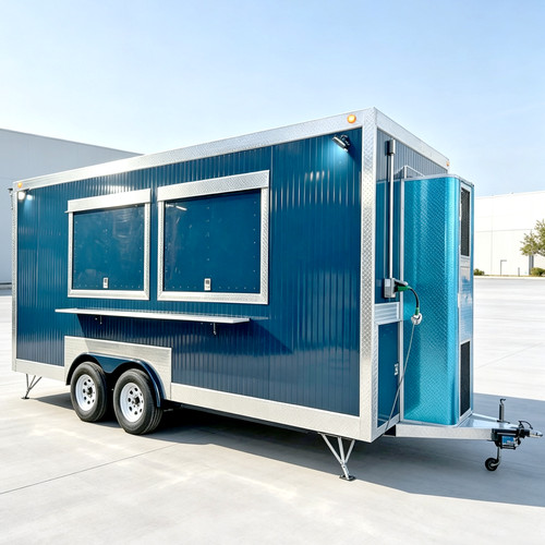 Food cart mobile - cart, chicken