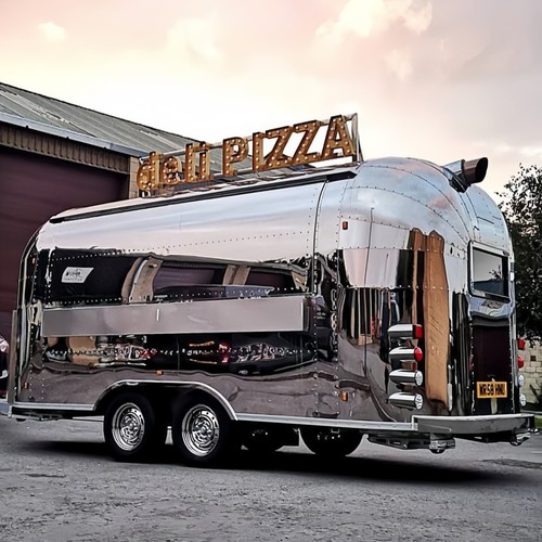 Food truck style trailer with - truck,