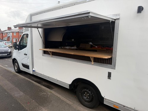 Catering serving hatch - , food