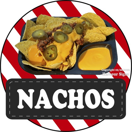 Nachos decal snack concession - nachos,