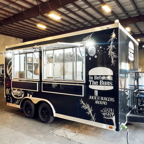 Food truck trailer - food, fully