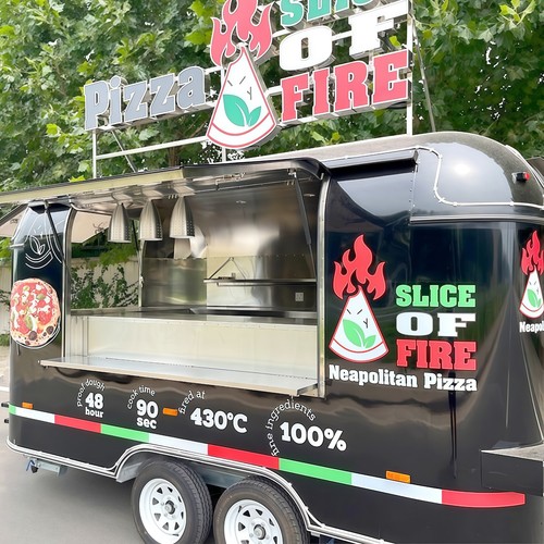 Food truck hot - food, pizza