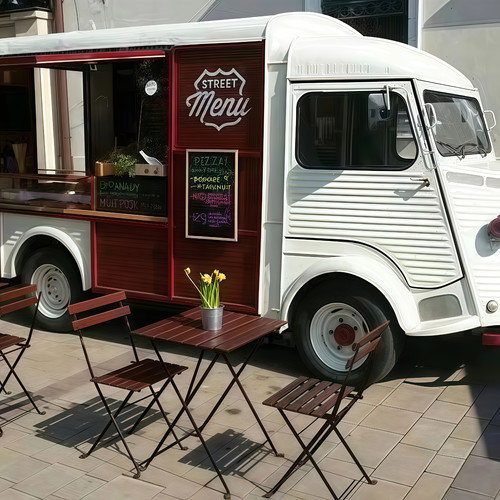 Vintage food truck - vintage, trailer