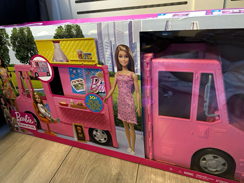 Barbie pink food truck - barbie,