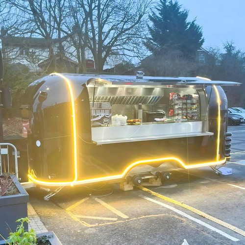 Food trailer truck with - food,