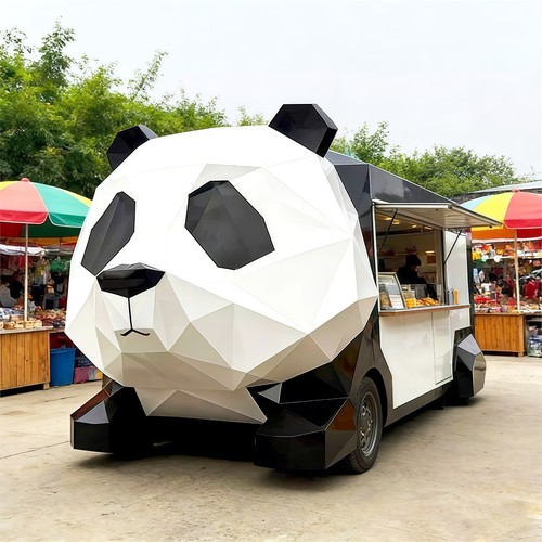 Panda pizza truck mobile kiosk - panda,